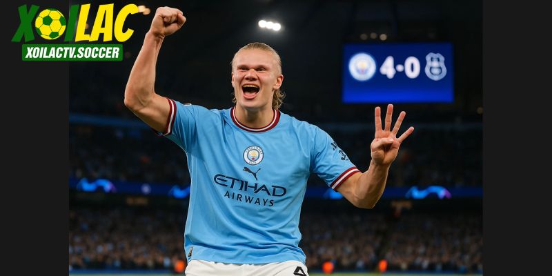 Haaland ăn mừng, dự đoán tỷ số 4-0 nghiêng về Man City